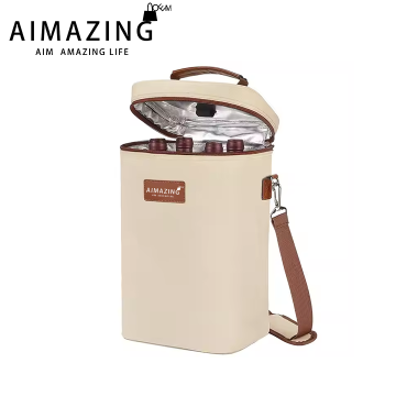 Personalized 4 Bottle Wine Gift Carrier Insulat...