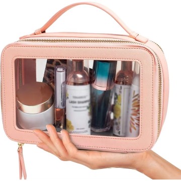 Wholesale Custom Cosmetic Bag clear Makeup Pouc...