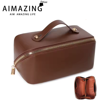 Wholesales Women Makeup Bag Travel Storage PU L...