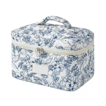 Wholesale Adorable Printed Quilted Travel Cosme...